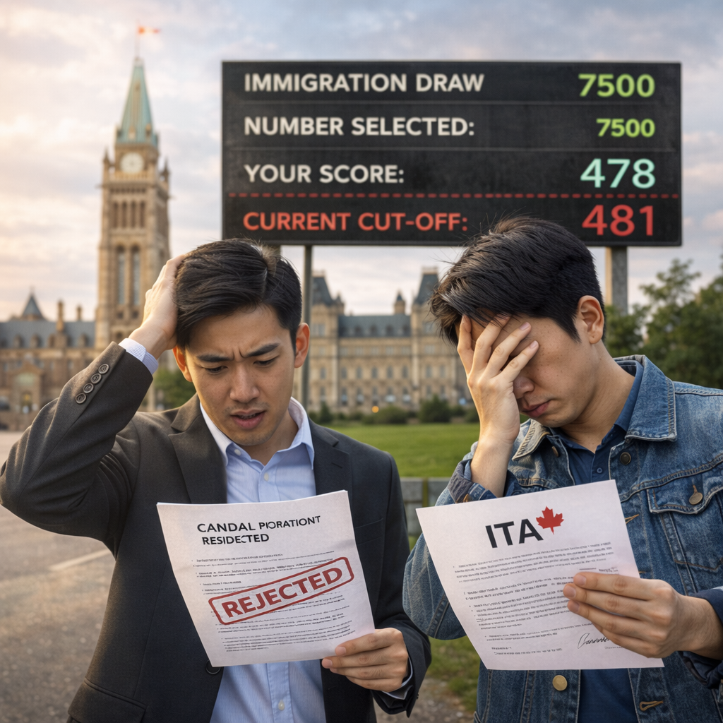 加拿大移民政策未调整但申请人资格被淘汰的情况示意图