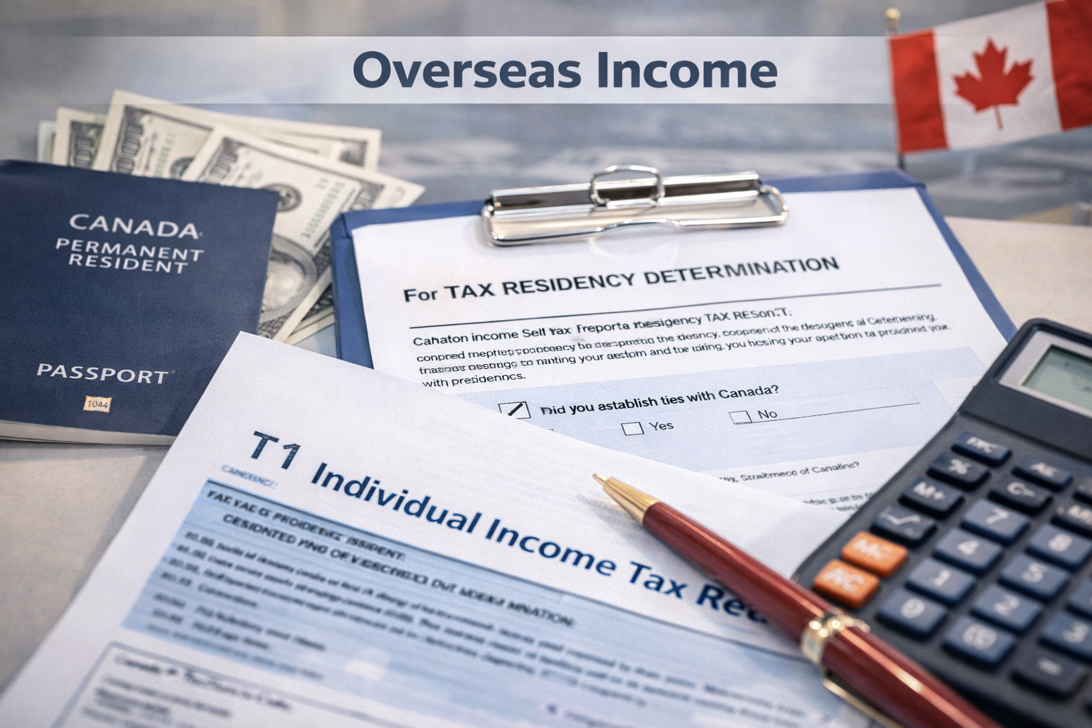 海外收入申报文件与加拿大税务表格
