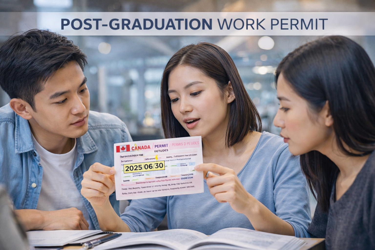 留学生讨论毕业工签资格与申请期限